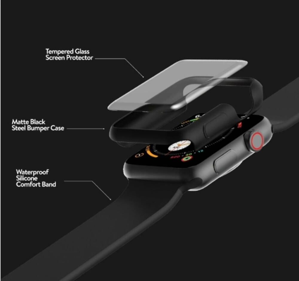 Smart Guard Bumper Case, Watch Band, Screen Protector, Apple Watch 38mm, NWT